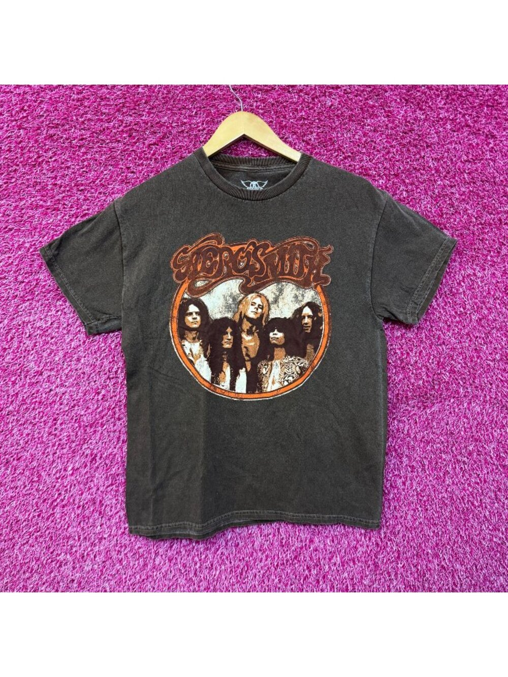 Aerosmith Toys in Attic Promo Tour Poster Rock Band Tee S/M
